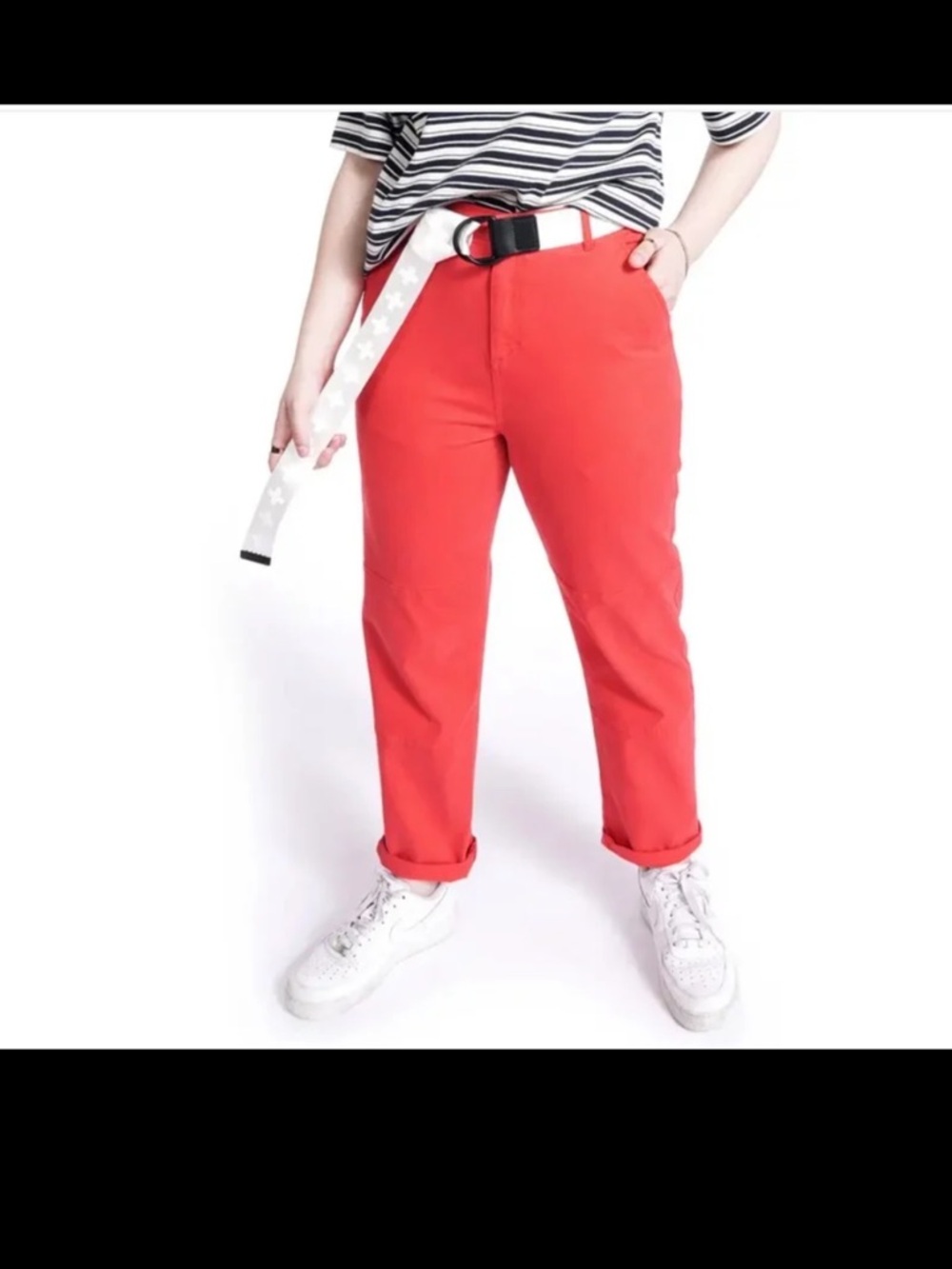 NWT BP. + Wildfang Utility Pants in Red Bloom size Large